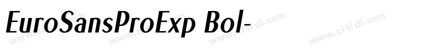 EuroSansProExp Bol字体转换